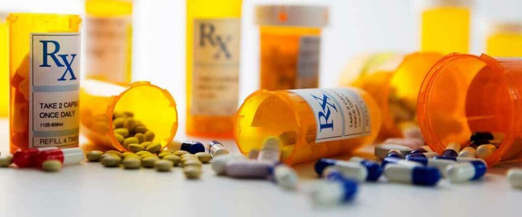 Bottles of prescription drugs 